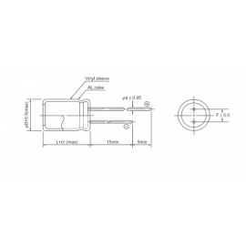 Condensador DIP 2.2uF 100VDC 20%