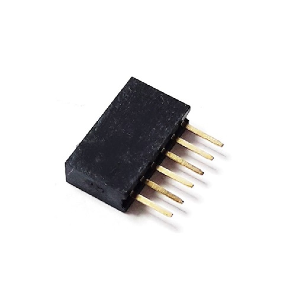 Barra de pinos 1x6 2.54mm fêmea