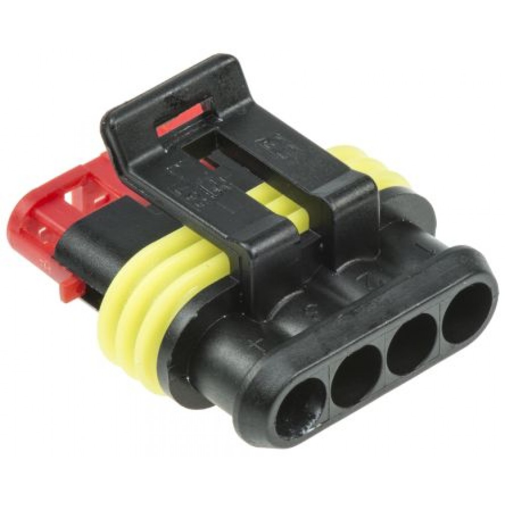 Ficha AMP Superseal 1x4 180º 24VDC macho