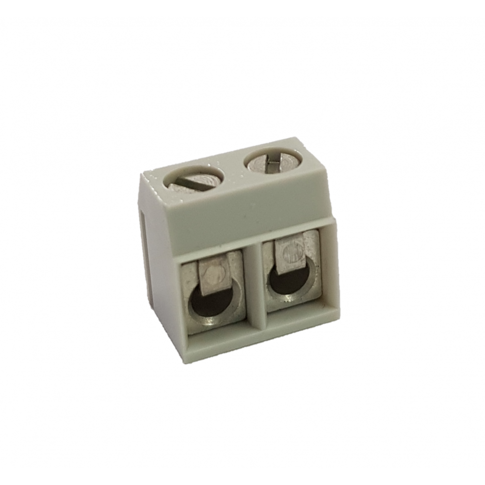 Bloco terminal 2 polos 5mm 180º