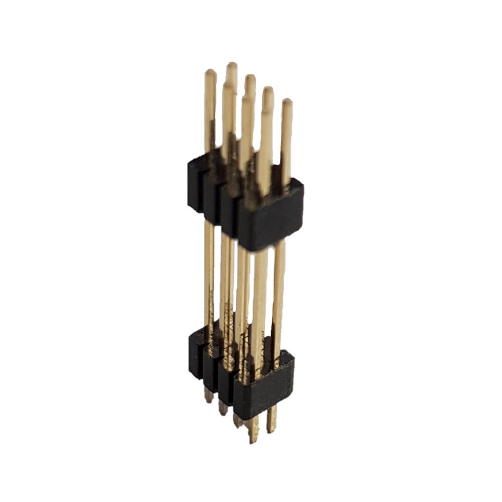 Pin Header Duplo 2x4 1.27mm 180º