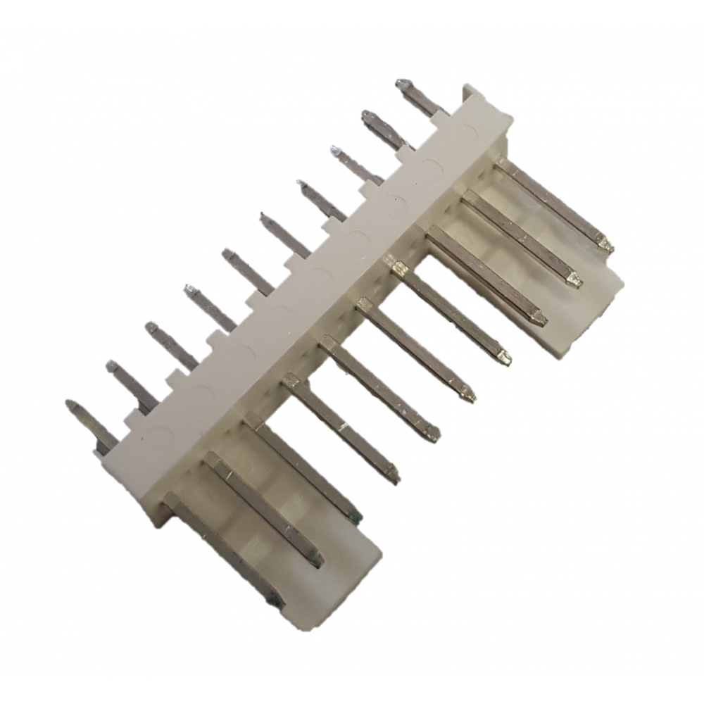 Ficha 10 pinos 2.54mm 180º