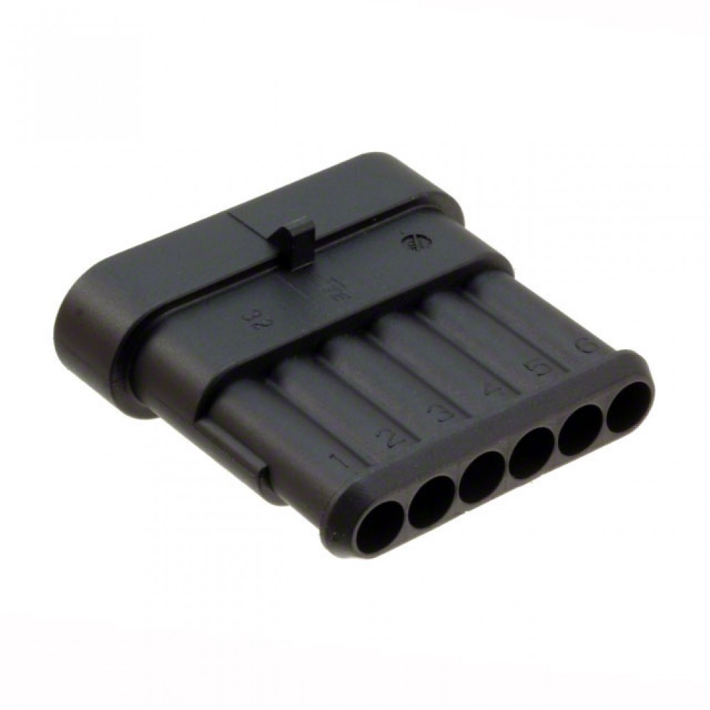 Ficha AMP Superseal 1x6 180º 24VDC macho
