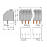 Bloco terminal 7 polos 3.5mm