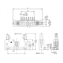 Conector Wire-to-Board 2.54mm