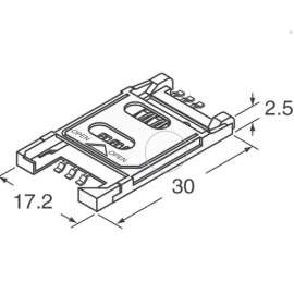 Conector p/ cartões SIM