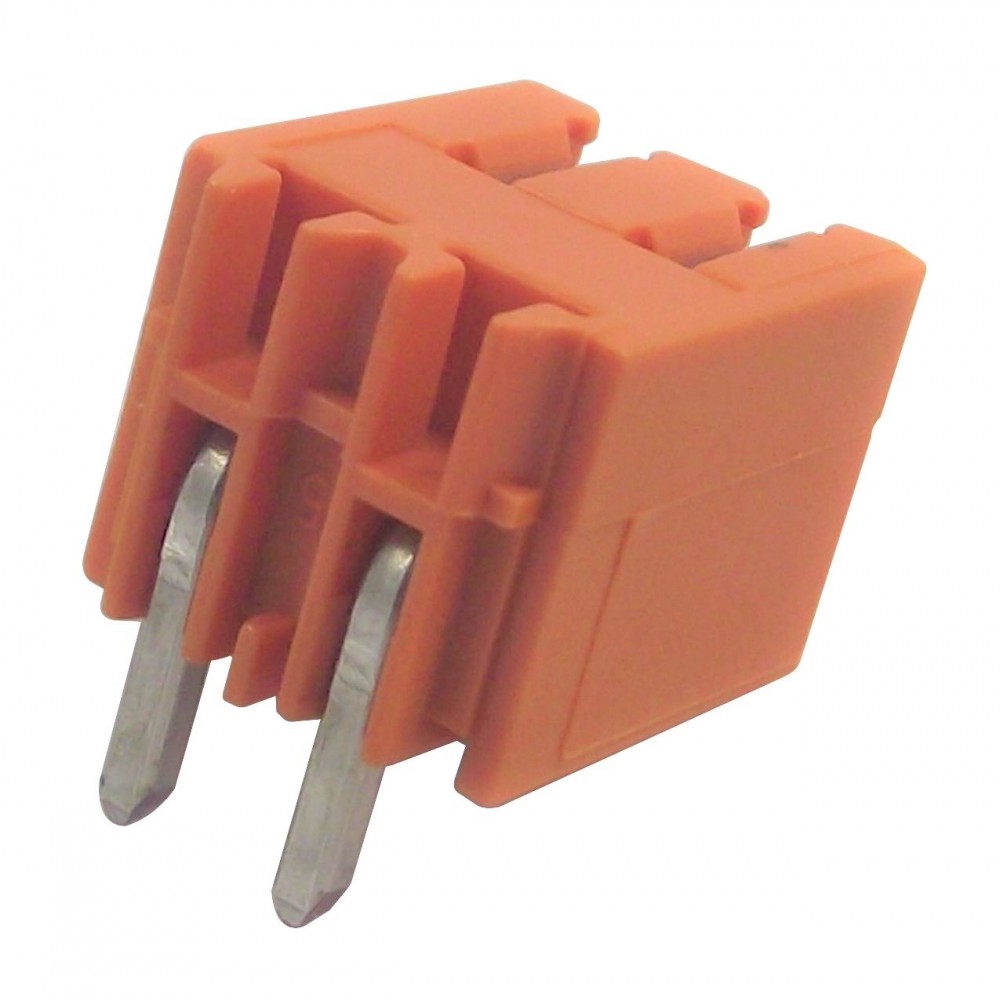 Bloco terminal 1x2 3.5mm 90º