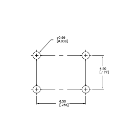Pulsador 6 x 6mm 50mA 24VDC