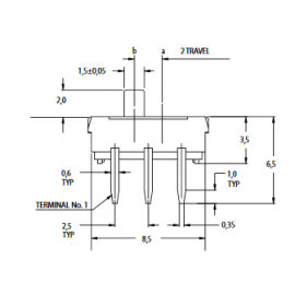 Interruptor deslizante 2.00mm