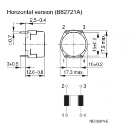 Indutor toroidal 700mA 10mH