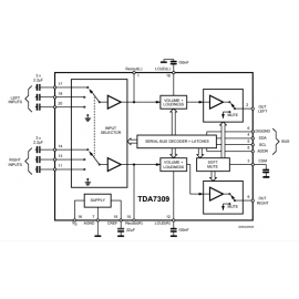 Circuito integrado SMD TDA7309D