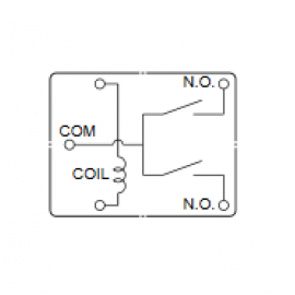 Relé DIP 12VDC 12A