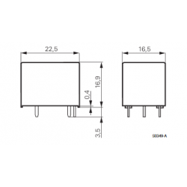 Relé 24VDC 10A
